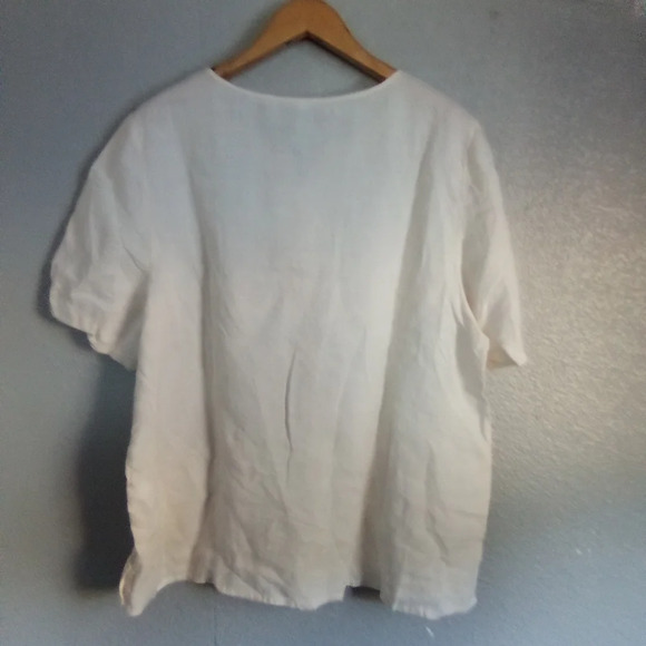 100% linen blouse ( box AF ) - Picture 2 of 3